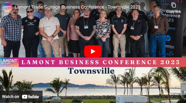 Lamont Trade Signage Business Conference – Townsville